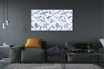 Glass print Painted birds