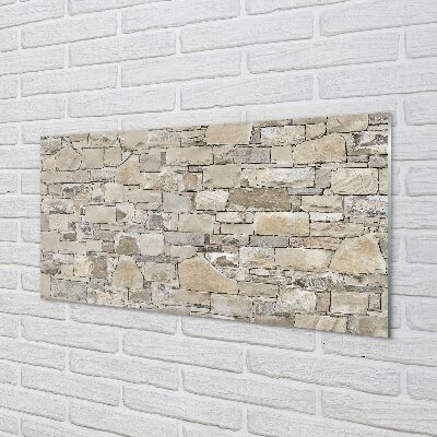 Glass print Wall stone wall