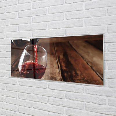 Glass print Glass of wine tips