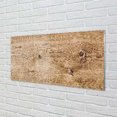 Glass print Wood grain plank