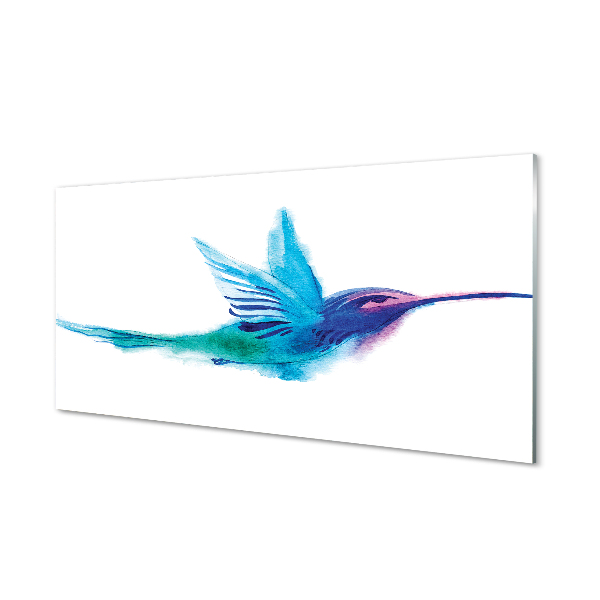 Glass print Painted parrot