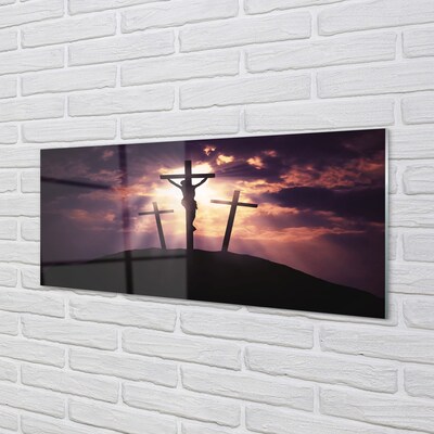 Glass print The cross of jesus