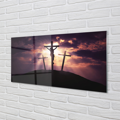 Glass print The cross of jesus