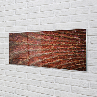 Glass print Vintage brick wall