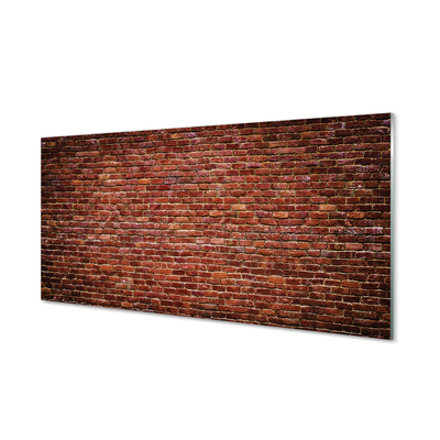 Glass print Vintage brick wall