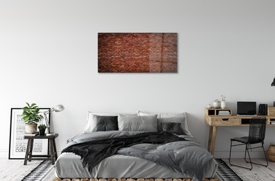 Glass print Vintage brick wall