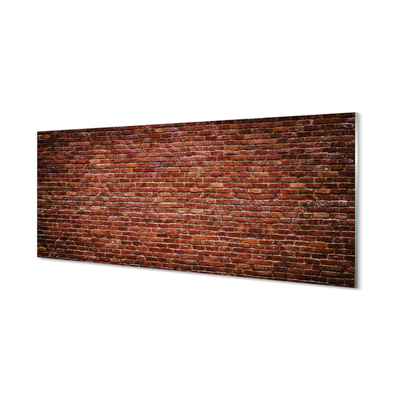 Glass print Vintage brick wall