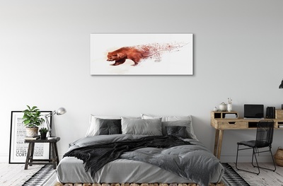 Glass print Bear