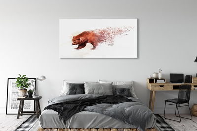 Glass print Bear