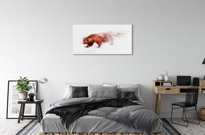 Glass print Bear