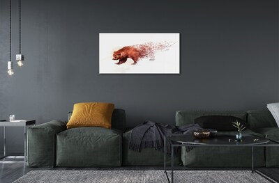 Glass print Bear