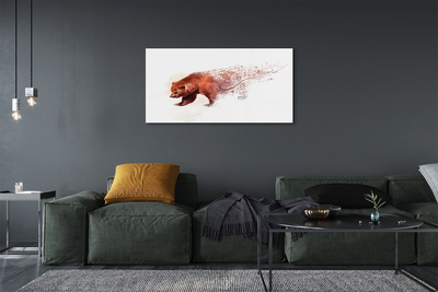 Glass print Bear