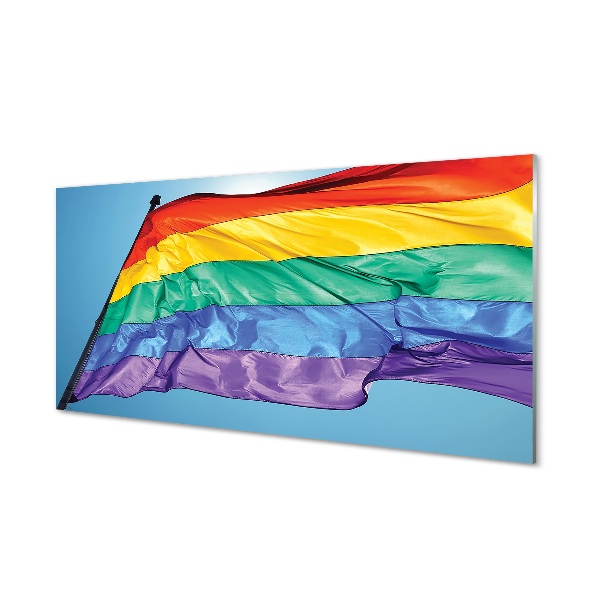 Glass print Colorful flag