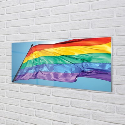 Glass print Colorful flag