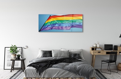 Glass print Colorful flag