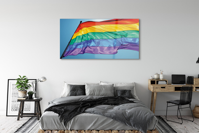 Glass print Colorful flag