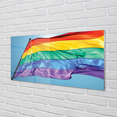 Glass print Colorful flag