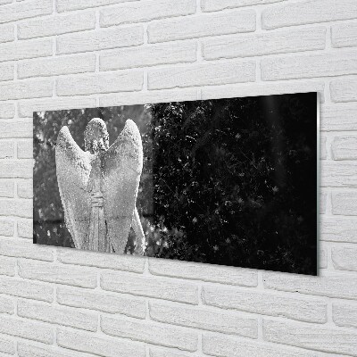 Glass print Angel wings tree