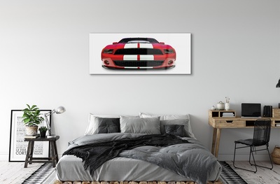 Glass print Red sports car