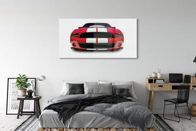 Glass print Red sports car