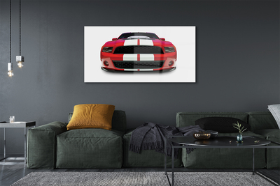 Glass print Red sports car