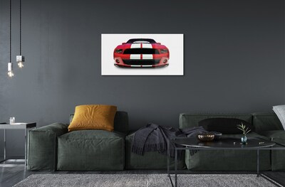 Glass print Red sports car