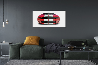 Glass print Red sports car