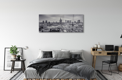 Glass print Panorama of warsaw