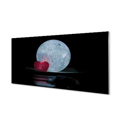 Glass print The heart of the moon