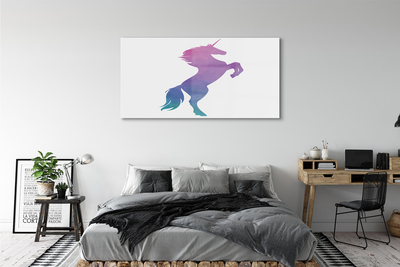 Glass print Painted unicorn