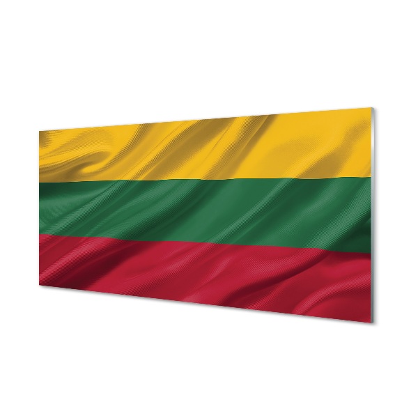 Glass print Flag of lithuania