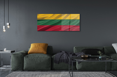 Glass print Flag of lithuania