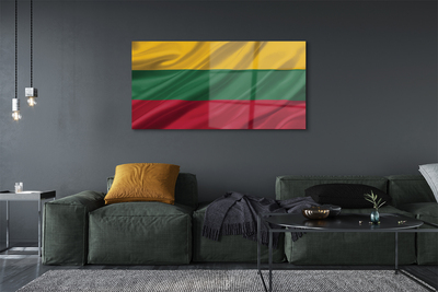 Glass print Flag of lithuania