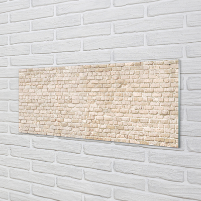 Glass print Vintage brick wall