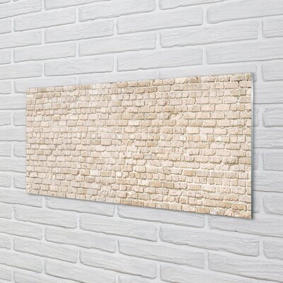 Glass print Vintage brick wall