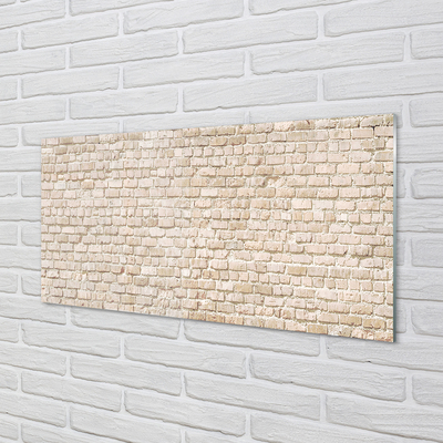 Glass print Vintage brick wall