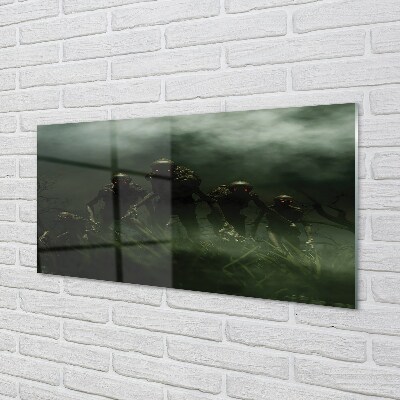 Glass print Zombie clouds