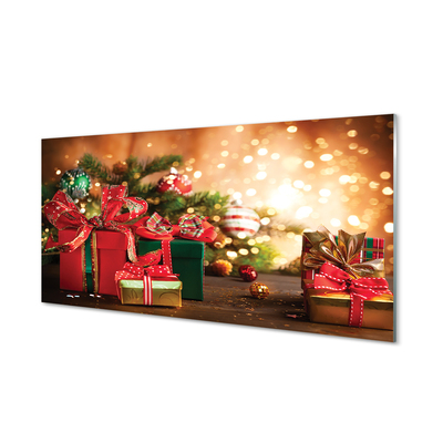 Glass print Christmas decorations gift lights