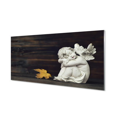 Glass print Sleep board angel leaves