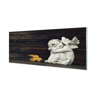 Glass print Sleep board angel leaves