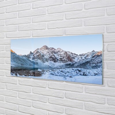 Glass print Lake winterberg