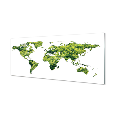 Glass print Green grass card