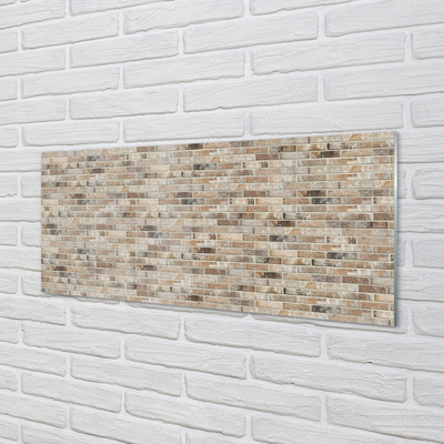 Glass print Vintage brick wall