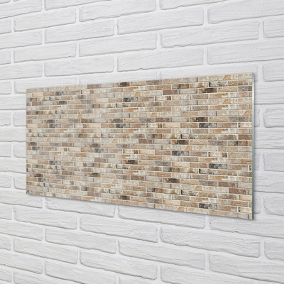 Glass print Vintage brick wall