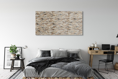 Glass print Vintage brick wall