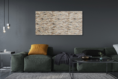 Glass print Vintage brick wall