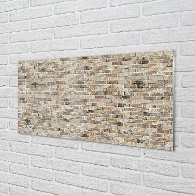 Glass print Vintage brick wall