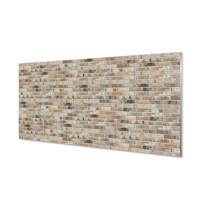 Glass print Vintage brick wall