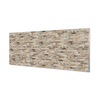 Glass print Vintage brick wall