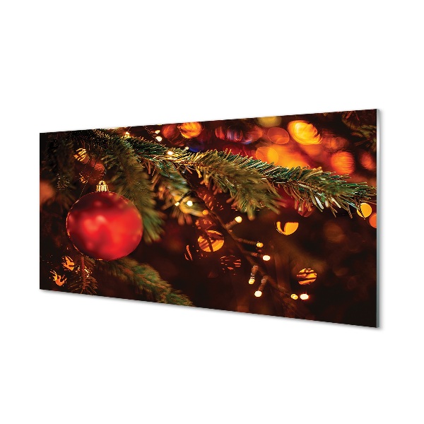 Glass print Christmas decoration